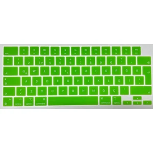 Macbook Air 15 Inç A2941 M2 Max 2023 A3114 M3 2024  A3241 M4  2025 Türkçe Q Silikon Klavye Koruyucu  YEŞİL