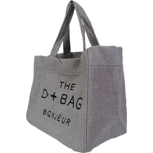 9009 Kanvas Kumaş Çapraz ve El Omuz Çantası - Gri