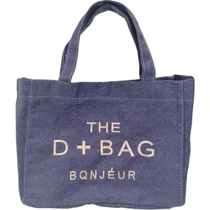 9009 Kanvas Kumaş Çapraz ve El Omuz Çantası - Mavi