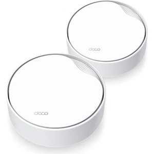 TP-Link Deco X50-PoE(2-pack), AX3000 Mbps, PoE Destekli, Dual-Band, 2,5Gbps Ethernet Portu, 150 Cihaza Kadar Bağlantı, 420 m² 'ye Kadar Kapsama, Mobil Uygulama ile Kolay Kurulum, Wi-Fi 6 Mesh Sistemi