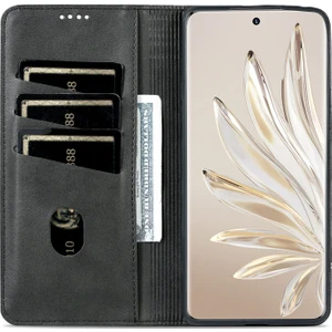 Honor 90 Pu Deri Cüzdan Stand Anti-Scratch Akıllı Telefon Kapağı Için Telefon Kılıfı (Yurt Dışından)
