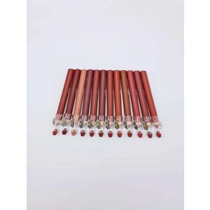 Dudak Kalemi Kalın Set 12'li Kalemtraşlı Matte Color Lipstick Jumbo