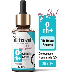 Different Professional 0 Rh  + Kan Grubuna Özel Cilt Yenileyici Nemlendirici Leke Önleyici Aydınlatıcı Bakım Serumu 30 ml