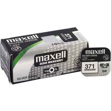 Maxell 371 SR920W Saat Pili 1 Adet 1,55 V Kapasite 39 mAh Fiyatı