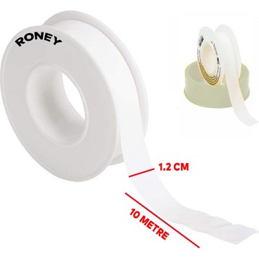 Nzb Teflon Sızdırmaz Yalıtım Tesisat Bant Bandı Beyaz 12 mm Fiyatı