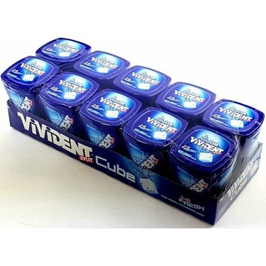 Vivident Cube Mega Bottle Nane 10 x 86GR Fiyatı