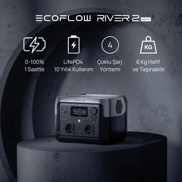 EcoFlow - RIVER 2 Max Taşınabilir Güç Kaynağı - 512Wh Fiyatı