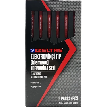 Izeltaş 4500008106 Elektronikçi Tip Klemens Tornavida Seti 6 Fiyatı