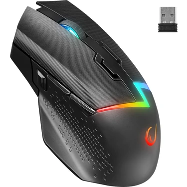 Rampage DROP M3 V2 24000 DPI 3311 Sensor Siyah RGB Şarjlı Kablosuz 80 Milyon Huano Switch Gaming