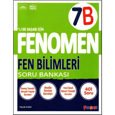 Fenomen Yayıncılık Fenomen 7. Sınıf Fen Bilimleri Soru Bankası