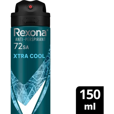 Rexona Men Erkek Sprey Deodorant Xtra Cool 72 Saat Kesintisiz Üstün Koruma 150