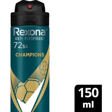 Rexona Men Erkek Sprey Deodorant Champions 72 Saat Kesintisiz Üstün Koruma 150