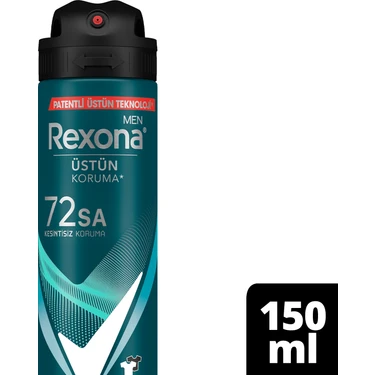 Rexona Men Erkek Sprey Deodorant Invisible Ocean Deep 72 Saat Kesintisiz Üstün Koruma 150