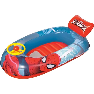 Bestway Örümcek Adam Direksiyonlu Çocuk Deniz Botu 112X71 cm Marvel