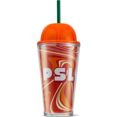 Starbucks® Psl Plastik Soğuk Içecek Bardağı - Turuncu - 473 ml -