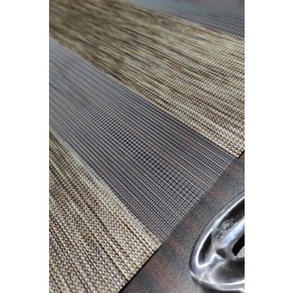 Modern Soft Bambu Zebra Perde Alüminyum Kasalı - Kahverengi modelleri