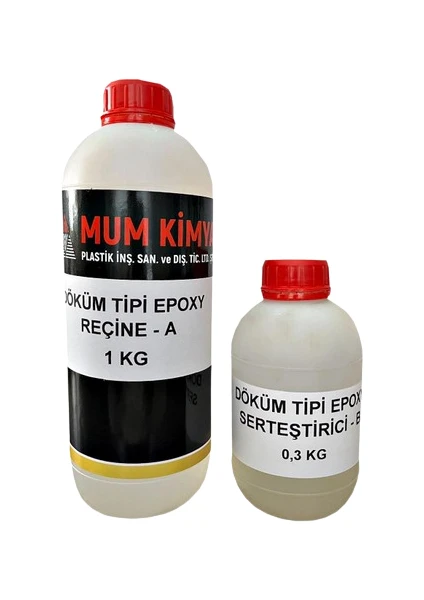 Mum Kimya Döküm Tipi Parlak Şeffaf Epoxy Reçine/Hobi Epoksi Reçine