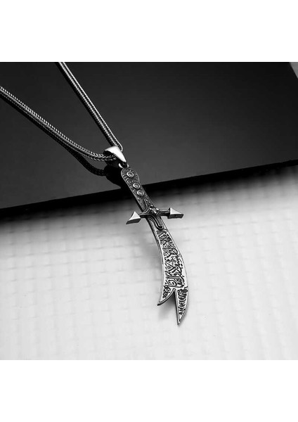 Gümüş Hz. Ali Zülfikar Kılıcı Kolye fiyatları