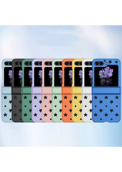 Samsung Galaxy Z Flip5 Green Için Yıldız Desen Pc Telefon Kılıfı (Yurt Dışından) fiyatları