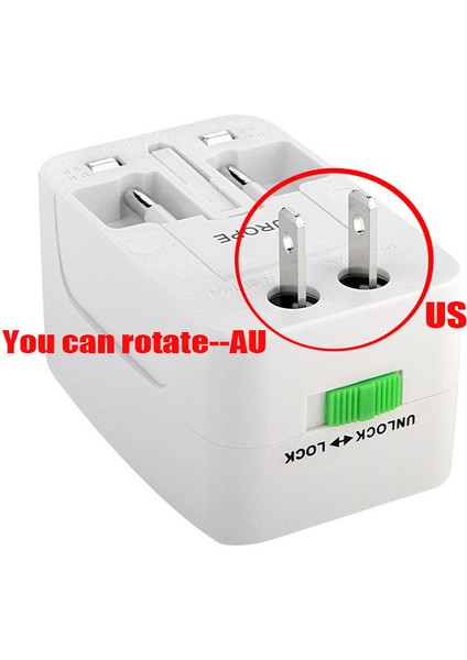 Suudi Arabistan Hac Vazifesi Için Çok Uçlu Priz Çevirici Seyahat Adaptörü