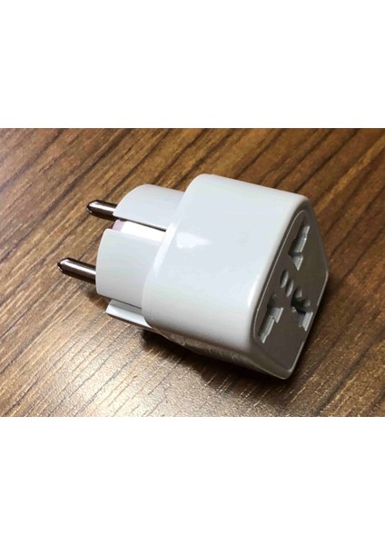 Türkiye Topraklı Elektrik Priz Ucu Amerikan Ingiliz Avusturalya Fiş Çevirici Beyaz Jak
