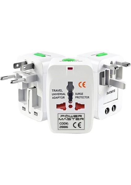 Umre Suudi Arabistan Hac Katar Için Elektrik Priz Çevirici Seyahat Adaptörü