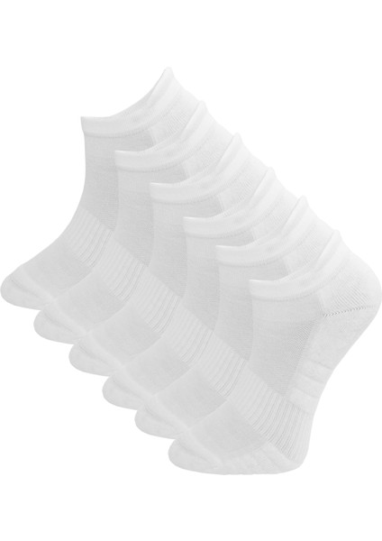 Erkek-Kadın Havlu Patik Spor Çorap, Antibacterial , Esnek, Dikişsiz Premium Çorap (6 Çift)