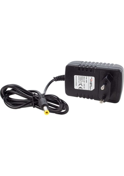 Aselsan Şarj Cihazı Uyumlu 12 Volt 2 Amper Plastik Kasa Priz Tipi Adaptör 5.5*2.5 Uç