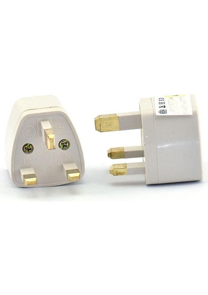 2 Adet Eu Us Usa Aus To Uk Kuveyt Ingiliz Iskoç Bae Kuzey Kıbrıs Elektrik Prizi Çevirici Adaptör
