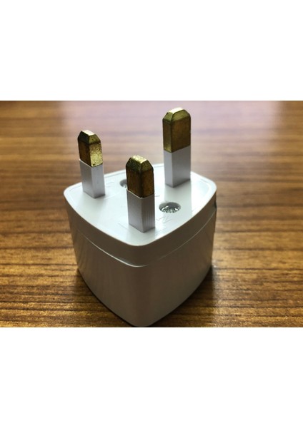 2 Adet Türk / Eu /usa / Us Erkek Fişi, Ingiliz/malta Fişine Dönüştürücü Aparat Plug Converter