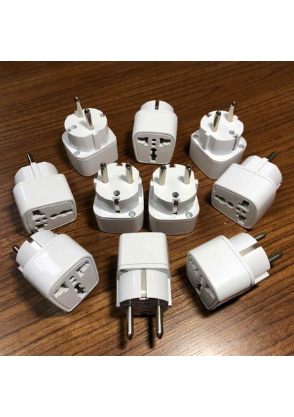 10 Adet Amerika Ingiltere Elektrik Prizini Türkiye Prizine Dönüştürücü Başlık