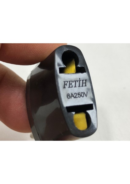 Amerika Dan Gelen Elektrikli Cihazların Priz Ucunu Türk Prizine Çeviren Adaptör Siyah 1 Adet