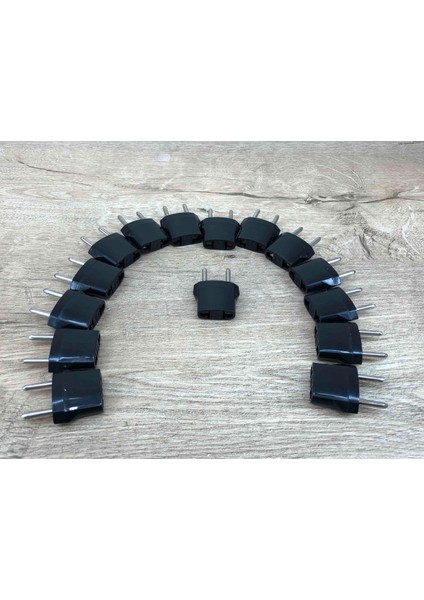 Amerika 2 Pinli Fişinden Türk Fişine Çevirici 15 Adet Siyah Türkiye Avrupa Uç Yerli Üretim fırsatları