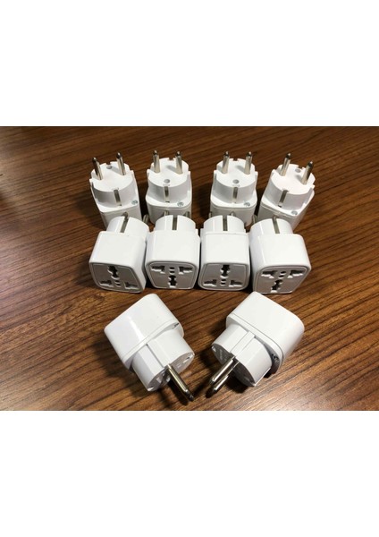 Amerikan Priz Çevirici Fetih W360 (Beyaz) 10 Adet