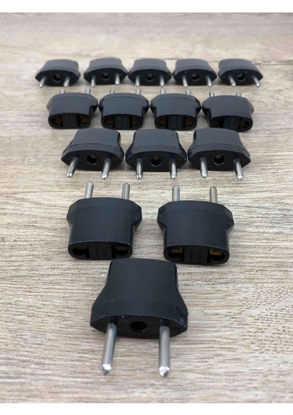 15LI Set Amerikan Fişini Türk Fişine Çevirici Adaptör Türkiye Elektrik Priz Dönüştürücü Yerli Üretim
