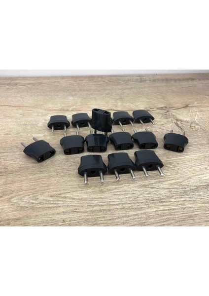 15LI Set Amerikan Fişini Türk Fişine Çevirici Adaptör Türkiye Elektrik Priz Dönüştürücü Yerli Üretim