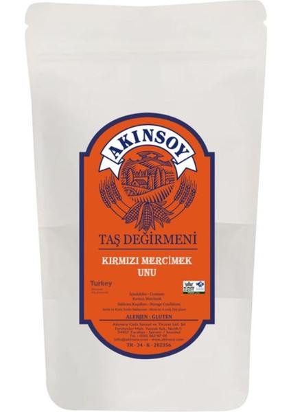 AKINSOY Kırmızı Mercimek Unu 10kg