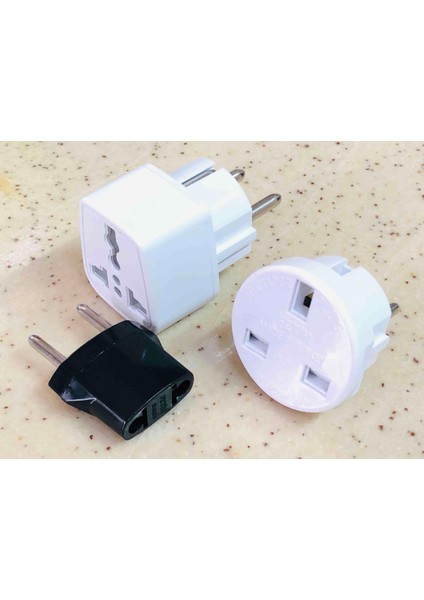 3 Adet Ingiliz Katar Arabistan Kıbrıs Elektrik Fişi Dönüştürücü Ingiliz-Türk Çevirici Priz Ucu