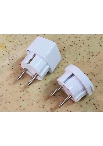 2 Adet Universal Çevirici Priz Amerikan Ingiliz Fiş Dönüştürücü Türk Tipe Çeviren Başlık Topralı fırsatları