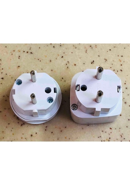 2 Adet Universal Çevirici Priz Amerikan Ingiliz Fiş Dönüştürücü Türk Tipe Çeviren Başlık Topralı indirimleri