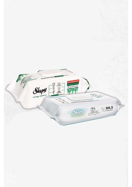 Bio Natural Islak Havlu 40'lı ve Temizlik Havlusu 100'lü