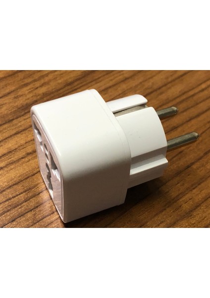 Amerikan Tipi Priz Dönüştürücü Fiş Çevirici Adaptörü Aparatı Topraklı Model