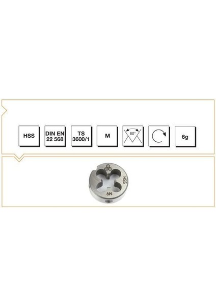 Hsse Dın 223/B Pafta M20* 2,5