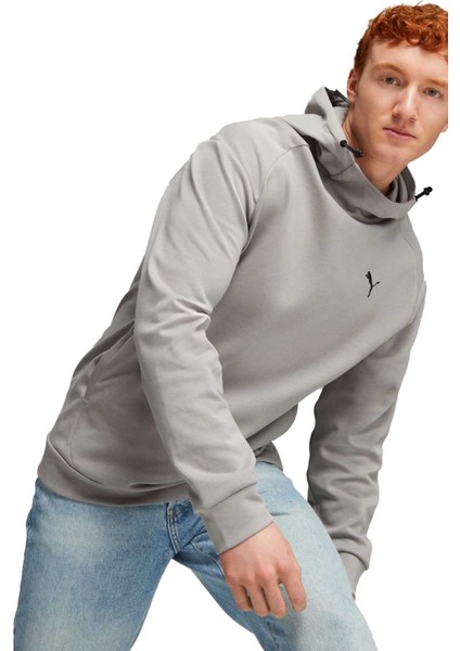 Rad/Cal Dk Erkek Gri Kapüşonlu Sweatshirt