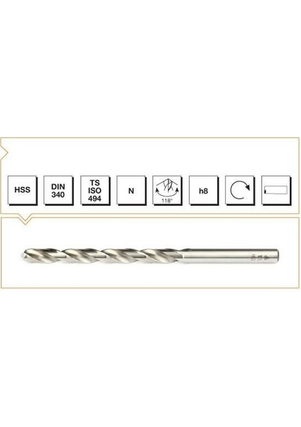 Hss Dın 340RN 2,2 mm Matkap Ucu