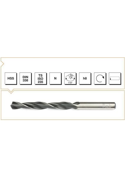 Hss Dın 338 3,4 mm Haddeli Matkap Ucu