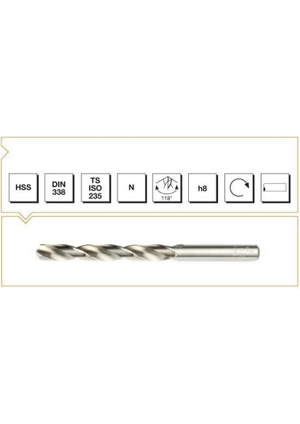 Hss Dın 338 20 mm Taşlanmış Matkap Ucu