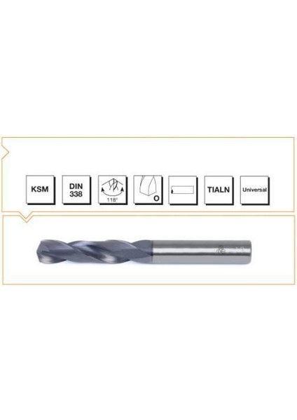 Ksm-Tıaln Dın 338 Matkap Ucu 8 mm