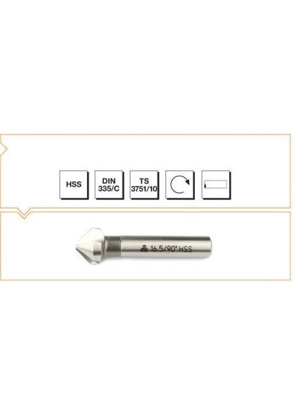 Hss Dın 335/C Havşa Freze 8,3 mm