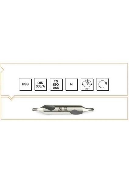 Hss Dın 333/A-R Punta Matkabı 3.15*8mm